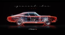 Carcanvas dodge charger usato  Brescia