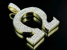 Pingente pingente folheado a ouro amarelo 14K diamante grego ômega diamante criado em laboratório 1,80 ct comprar usado  Enviando para Brazil