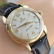 Vintage OMEGA Seamaster relógio automático masculino Ref.C6274 14K G.F 1958 comprar usado  Enviando para Brazil