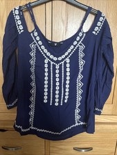 Cold shoulder blouse for sale  LUTON