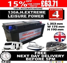 12v 130ah 130 for sale  LUTON