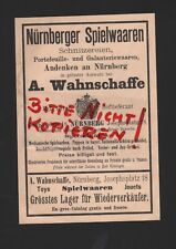 Nürnberg werbung 1902 gebraucht kaufen  Leipzig