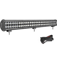 Usado, Barra de luz de trabalho LED 28 polegadas combo ponto de inundação de 2 fileiras condução fora da estrada VS 30" e fio comprar usado  Enviando para Brazil