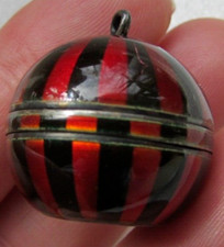 Pingente de bola antigo DECO esmalte Guilloche WATCH charme vintage relógio normal co. comprar usado  Enviando para Brazil