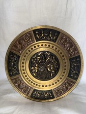 Vintage embossed brass for sale  STOCKPORT