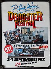 Affiche originale 24 Heures du MANS 1982 DRAGSTER FESTIVAL ACO poster 28, usado comprar usado  Enviando para Brazil