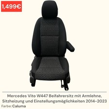 Sedile passeggero mercedes usato  Spedire a Italy