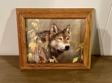 Wolf picture framed for sale  Grafton