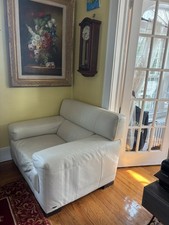 White natuzzi oversized for sale  Tappan