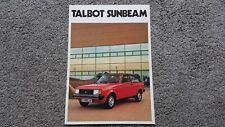 Talbot sunbeam inc for sale  NUNEATON