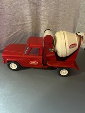Cama basculante vintage 1960 Tonka Jeep misturador de cimento caminhão aço vermelho comprar usado  Enviando para Brazil