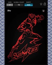 Topps WWE Slam - Sin Cara - /750 Limited Personified 2018 Raro comprar usado  Enviando para Brazil