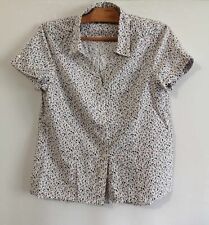 Blouse blanche fleurs d'occasion  Bourg-de-Thizy