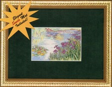 Kit lacrado ponto cruz lago meditação Elsa Williams 01609 com tapete de camurça comprar usado  Enviando para Brazil