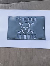 Targa pericolo morte usato  Villanova Solaro