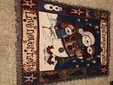 Snowman tapestry throw for sale  Bellevue