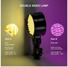 Mini luz de video LED GVM 7SM 7W bicolor y RGB de doble cara para cámara #GVM-7SM segunda mano  Embacar hacia Mexico