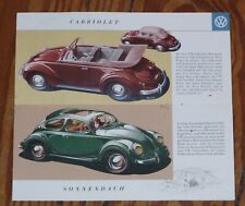 1953 Volkswagen VW Käfer Beetle Prospekt brochure n 411 412 Passat Karmann 1600 comprar usado  Enviando para Brazil