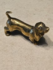 Vintage brass basset for sale  CARDIFF