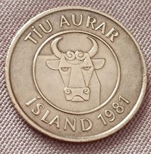 Islanda iceland coin usato  Vieste