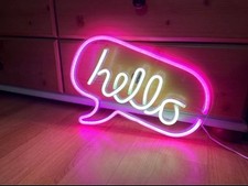 Neon pink hello for sale  BALLYMENA