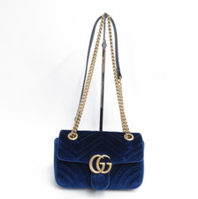 Autêntica bolsa de ombro Gucci GG Marmont ponto V corrente camurça #42594 comprar usado  Enviando para Brazil