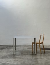 Mesa de Diseño Jean Nouvell Metal Menos Molteni Unifor 100cmx100cm Diseño Mínimo segunda mano  Embacar hacia Mexico