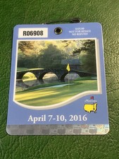 Masters Badge 2016 Danny Willett Champion Augusta National Ticket Souvenir comprar usado  Enviando para Brazil