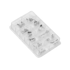 Kit de reparo relojoeiro variedade botão pressão relógio aço inoxidável 24 peças B comprar usado  Enviando para Brazil