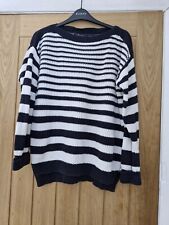 Navy white striped for sale  BRADFORD