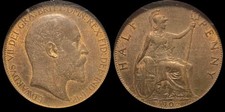1902 half penny for sale  LEIGH