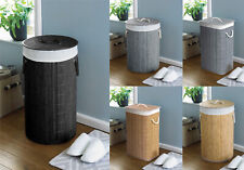 Bamboo laundry basket for sale  KIRKNEWTON