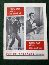 1969 Ulster Unionist Party Booklet 'Ulster The Facts', usado comprar usado  Enviando para Brazil