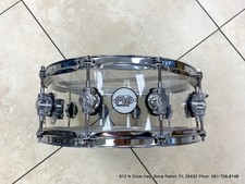 Usado, Tarola de acrílico DW Design Series com ferragens cromadas 14 x 6 pol. Transparente comprar usado  Enviando para Brazil