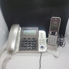 Sistema de atendimento de telefone digital com fio Panasonic KX-TGF350 e 1 aparelho sem fio comprar usado  Enviando para Brazil