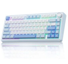 Teclado mecânico AULA F75 75% sem fio, teclado cremoso hot swappable comprar usado  Enviando para Brazil