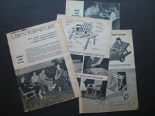 instruções/planos e materiais vintage 1954 "Settee and Chairs Lawn Furniture" comprar usado  Enviando para Brazil