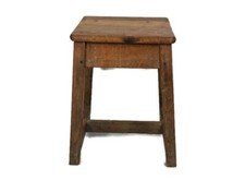 Funky Antigo Pequeno Mesa Baixa Madeira Rústica Suporte para Plantas Mesa Lateral Banqueta Pedestal comprar usado  Enviando para Brazil