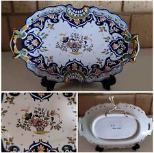 Plat faïence vintage d'occasion  France
