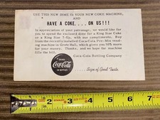 Używany, lata 50.? Promocja Coca-Cola Darmowa koperta Grote Hall Western Illinois University na sprzedaż  Wysyłka do Poland