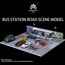 Diorama - Bus Station Scene - 30x30x7,5 cm  -  - More Art 1:64 comprar usado  Enviando para Brazil
