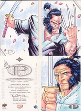 2014 Marvel Premier cartão esboço painel duplo Wolverine Logan comprar usado  Enviando para Brazil