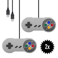 Dwa / 2x kontroler USB / gamepad SNES Design dla PC Windows Apple Mac Android na sprzedaż  Wysyłka do Poland