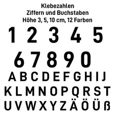 Ziffern buchstaben aufkleber gebraucht kaufen Ziffern buchstaben aufkleber gebraucht kaufen  Sankt Augustin