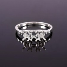Anel de montagem semi - 925 joias de prata esterlina - tamanho de configuração 6X4 MM 3 peça- Oval  comprar usado  Enviando para Brazil