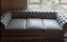 Grey seater sofa for sale  HYDE