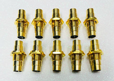 10 peças S-Viddeo DIN fêmea acoplador conector painel placa de parede montagem banhado a ouro, usado comprar usado  Enviando para Brazil