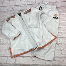 Conjunto Rilion Gracie Jiu Jitsu Gi Tamanho 0 Branco Uniforme Fuji BJJ Kimono Crianças Juvenis comprar usado  Enviando para Brazil
