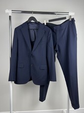 Terno Suitsupply masculino azul marinho Brescia 2 peças tamanho 52R EUA 42R comprar usado  Enviando para Brazil
