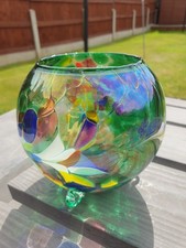 Hand blown footed for sale  DEESIDE